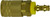 Midland Metal 28565 Industrial Interchange Coupler, 1/4 in Push-On Hose Barbed x 1/4 in, Brass