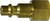 Midland Metal 28534B Industrial Interchange Plug, 1/4 in FIP, Brass