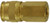 Midland Metal 28560 Universal Coupler, 1/4 in FNPTF, Brass