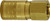 Midland Metal 28585 Aro Interchange Coupler, 3/8 in FIP, Brass