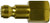 Midland Metal 28501B Automotive Interchange Plug, 1/4 in FIP, Brass