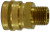 Midland Metal ST Series 28667 High Flow Coupler, 1/8 in MPT, Brass