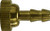 Midland Metal 32782 Deflator, 0.305 x 3/16 in, Threaded x Barbed, For Use With: Pneumatic Tank Valves