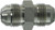 Midland Metal 240324 Tube Union, 1-1/2 in Male JIC x 1-1/2 in Male JIC, Steel