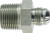 Midland Metal 2406128 Straight Reducer, 3/4 in 37 deg JIC Female Flared x 1/2 in 37 deg JIC Male Flared, Steel