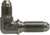 Midland Metal 27014 Bulkhead 90 deg Union Elbow, 1/4 in 37 deg JIC Flared x 1/4 in 37 deg JIC Flared, Steel