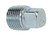 Midland Metal 5406SHP24 Square Head Plug, 1-1/2 in MPT, Steel