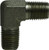 Midland Metal 55004 90 deg Elbow, 1/4 in Male Pipe x 1/4 in Male Pipe, Steel