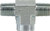 Midland Metal 560122 Pipe Tee, 1/8 in MPT x 1/8 in FPT x 1/8 in MPT, Steel