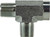 Midland Metal 560316 Pipe Run Tee, 1 in MPT x 1 in FPT x 1 in MPT, Steel