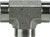Midland Metal 560522 Pipe Tee, 1/8 in FPT x 1/8 in FPT x 1/8 in FPT, Steel