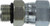 Midland Metal 6402O66 Swivel Adapter, 3/8 in Male ORB x 3/8 in 37 deg JIC, Steel