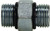 Midland Metal 6403O6 Union Hex Nipple, 9/16 in Male ORB x 9/16 in Male ORB, Steel
