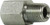 Midland Metal 640464 Straight Adapter, 9/16 in Female ORB x 1/4 in MIP, Steel