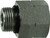 Midland Metal 6410O86 Reducer/Expander, 3/4 in Male ORB x 9/16 in Female ORB, Steel