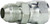 Midland Metal 65042020 Straight Swivel Nut Connector, 1-5/8 in Male JIC x 1-5/8 in Female JIC