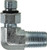 Midland Metal 6806NWO66 90 deg Elbow, 9/16 in Male ORB x 3/8 in MIP, Steel
