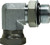 Midland Metal 6901NWO1212 90 deg Swivel Adapter Elbow, 1-1/16 in Male ORB x 3/4 in FNPSM, Steel
