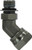 Midland Metal 6902NWO128 45 deg Swivel Adapter Elbow, 3/4 in Male ORB x 1/2 in FNPSM, Steel