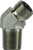 Midland Metal FS250388 45 deg Elbow, 13/16 in Male ORFS x 1/2 in MNPT, Steel