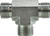 Midland Metal FS26031212 Union Tee, 1-3/16 in Male ORFS x 1-3/16 in Male ORFS x 1-3/16 in Male ORFS, Steel