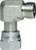 Midland Metal FS650066 90 deg Swivel Nut Elbow, 11/16 in Male ORFS x 9/16 in ORFS, Steel