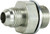 Midland Metal 700288 Pipe Connector, 1/2 in JIC x 1/2 in Male BSPP, Steel
