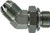 Midland Metal 780216 45 deg Elbow, 1 in MJIC x 1 in Male BSPP, Steel
