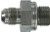 Midland Metal 70051020 Connector, 5/8 in MJIC x M20 x 1.5 Male Metric, Steel
