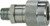 Midland Metal KZEB38SM Thread Lock Hydraulic Jack Coupling, 3/8 in MNPT x 3/8 in, Steel