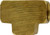 Midland Metal 28022 Barstock Union Tee, 1/16 in FNPTF x 1/16 in FNPTF x 1/16 in FNPTF, Brass