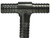 Midland Metal 34568 Barb Hose Tees, Stainless Steel Hose Barbs, Tee 3/8B x 3/8B x 1/4B -304 S.S., Brass Fittings