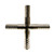 Midland Metal 34638T Thinwall Cross, 3/8 in Barbed x 3/8 in Barbed x 3/8 in Barbed x 3/8 in Barbed, Stainless Steel