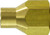 Midland Metal 34120 Adapter, 1/4 in FPT x 1/4 in Female POL, Brass