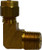 Midland Metal 38715 90 deg Elbow, 5/32 in Tube OD x 1/16 in MPT, Brass