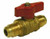 Midland Metal 943345 Gas Ball Valve, 5/8 in Nominal, Flared x Flared, 125 psi Pressure, 32 to 149 deg F