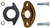 Midland Metal 970218 Oval Meter Flange Kit, 2 in FIP, Brass
