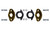 Midland Metal 970228 Oval Water Meter Flange Kit, 2 in FIP, Brass