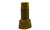 Midland Metal 970253 Water Meter Coupling, 1/2 in Nominal, FPT x MPT, 150 psi Pressure, Lead-Free Brass