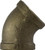 Midland Metal 44190LF 45 deg Elbow, 3 in FPT x 3 in FPT, Bronze