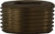 Midland Metal 44634LF Square Drive Countersunk Plug, 3/4 in MPT, Bronze