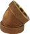 Midland Metal 43185 45 deg Elbow, 1 in FPT x 1 in FPT, Bronze