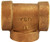 Midland Metal 43253 Tee, 1/2 in FPT x 1/2 in FPT x 1/2 in FPT, Bronze