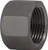 Midland Metal 62079 Barstock Hex Cap, 3/4 in FPT, Stainless Steel, 150 lb
