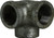 Midland Metal 65583 Side Outlet Elbow, 1/2 in FPT x 1/2 in FPT, Iron, Black, 150 lb