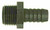 Midland Metal 33013P Adapter, 3/8 in Hose Barbed x 3/8 in, Polypropylene