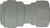 Midland Metal 20941P Adapter, 3/8 in Push-In x 9/16 in Female Compression, Plastic