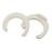Midland Metal 20976P Locking Clip, 3/8 in, Push-In, Plastic