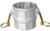Buchanan Rubber CGD-800-A1 Cam and Groove Coupler with Two Brass Handle, 8 in Type D x 8 in FPT, Aluminum