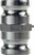 Buchanan Rubber SA-300-A Cam and Groove Spool Adapter, 3 in Male Adapter x 3 in Male Adapter, Aluminum